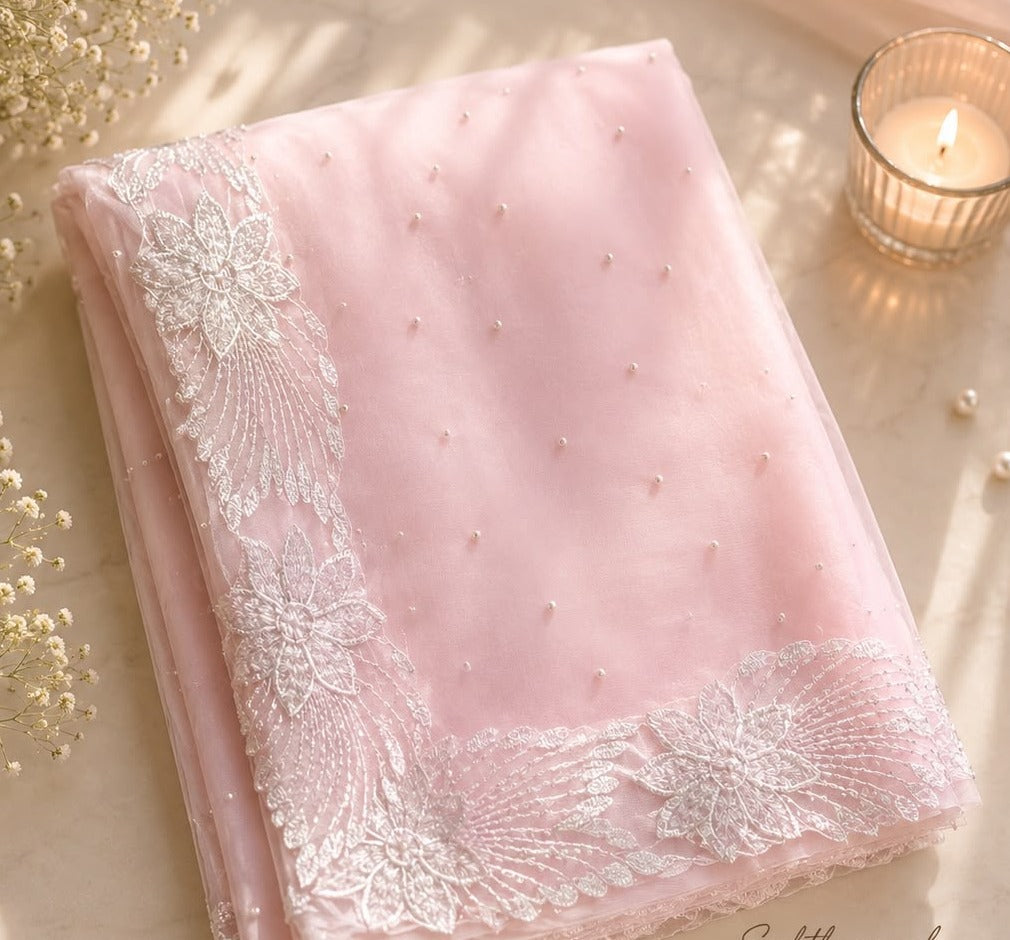 Pearl Net Saree